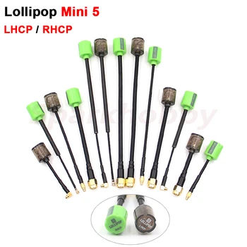 Lollipop 5 RHCP/LHCP 5,8 G 2,8 dBi MINI FPV Antenne SMA/RP-SMA/MMCX-Gerade/MMCX-Winkel/UFL für RC Sender