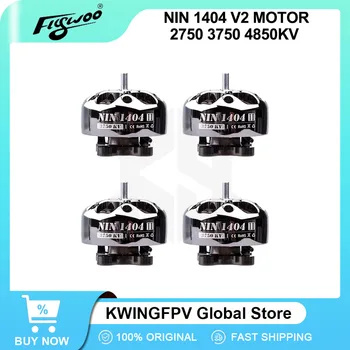 FLYWOO NIN 1404 V2 ULTRALIGHT FPV Motor 2750KV 3750KV 4850KV DIY Brushless Motor Teile für Whoop Drohne FPV RC