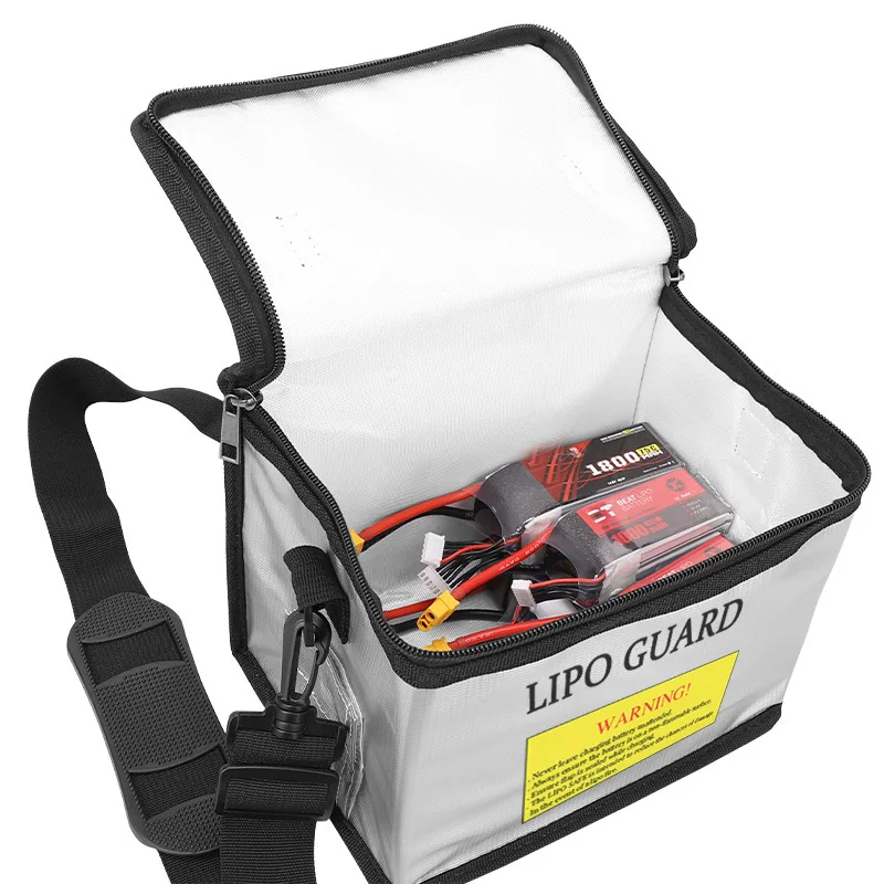 Lipo-Batterie-sichere Tasche, 215 x 145 x 165 mm, feuerfeste – Bild 3