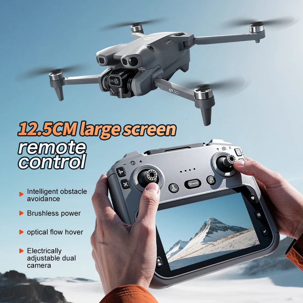 GT50 GPS-Drohne, Dual-Kamera & 4,3-Zoll-Bildschirm, 360° ° – Bild 6