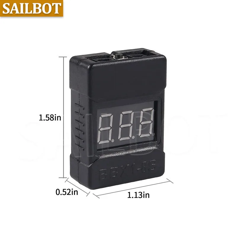 1-8S BBX1-8S 2IN1 Lipo Batterie Spannung Tester/Niederspannung Summer – Bild 4