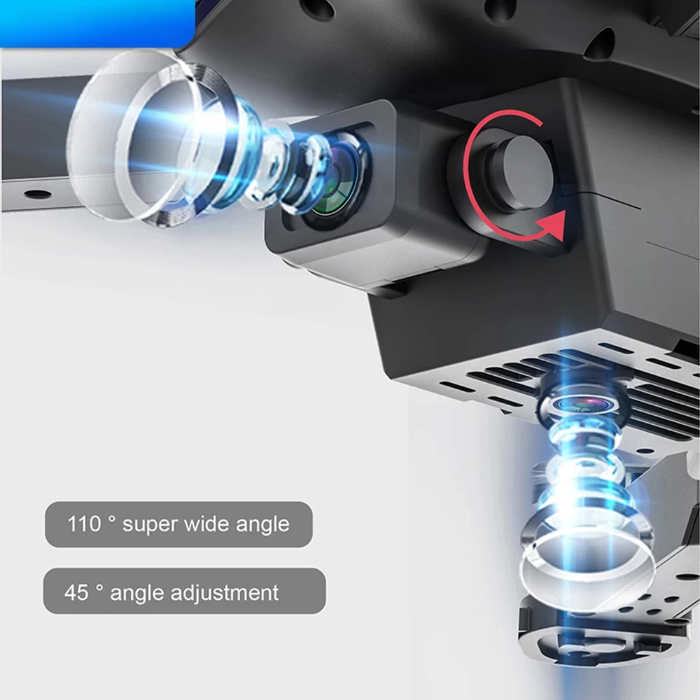 Höhe Fixierung E99 Folding Drone Quadcopter Fernbedienung Griff Vier – Bild 5
