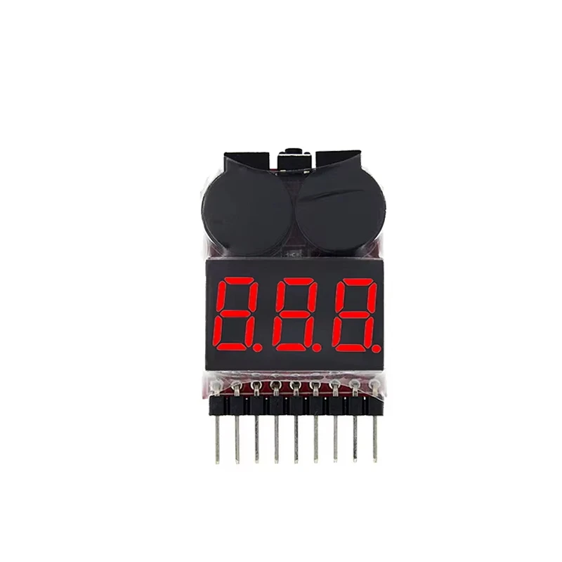 1-8S BBX1-8S 2IN1 Lipo Batteriespannungsprüfer / Niederspannungs-Notfallalarm / Batteriespannungsregelung