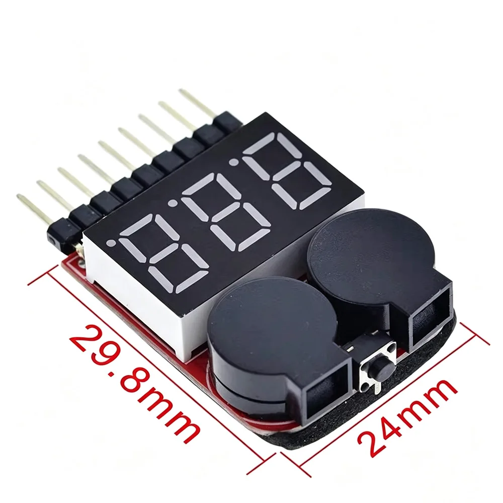 1-8S BBX1-8S 2-in-1 Lipo-Akku-Spannungsprüfer mit Unterspannungsalarm – Bild 5