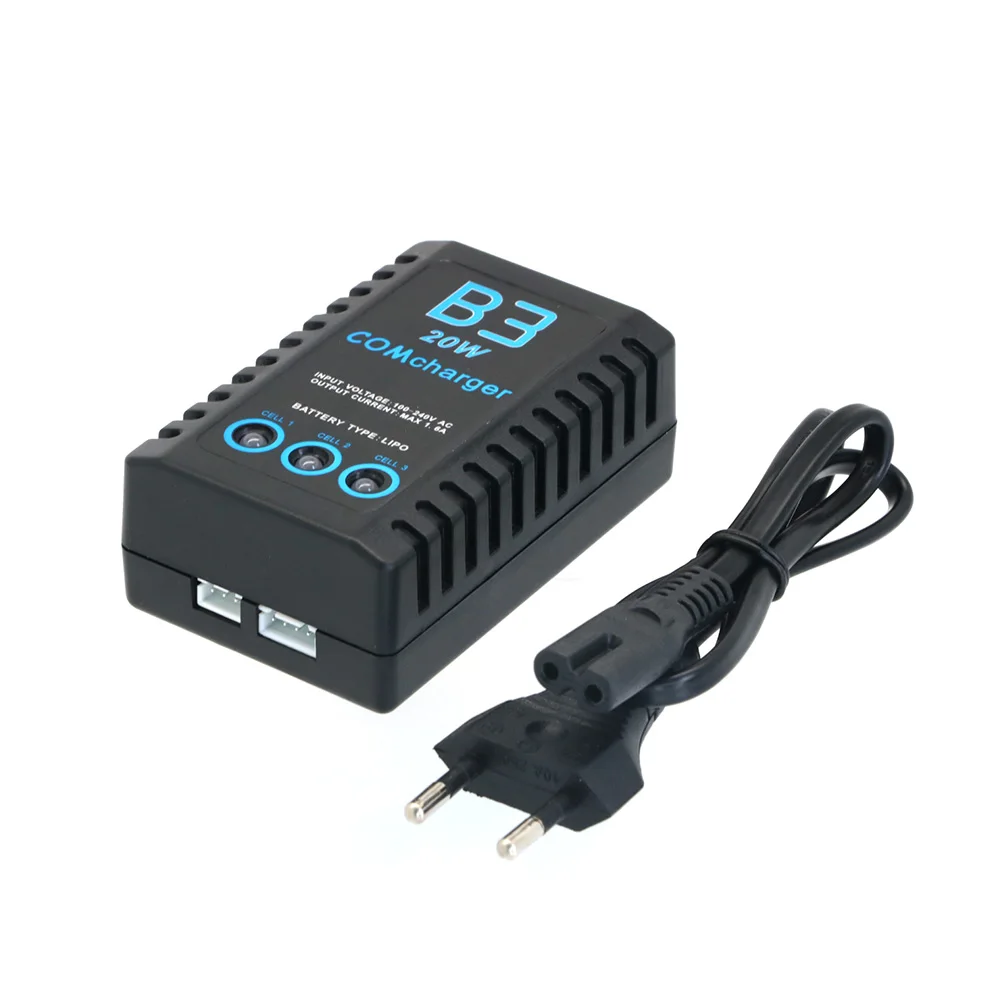 B3 Kompaktladegerät 2S 3S Lipo Balance Akkuladegerät für 7,4V 11,1V 20W Lipo Akku