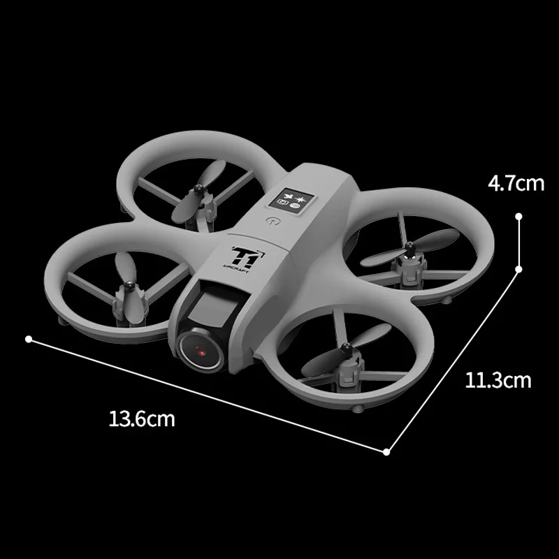 Mini-Drohne 4K HD mit doppelter, faltbarer Kamera, optischer – Bild 6