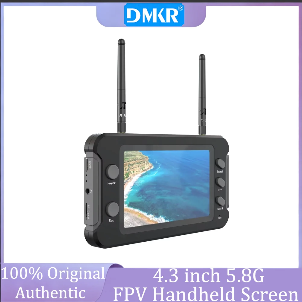 5,8G 40CH FPV-Monitor 4,3 Zoll LCD-Bildschirm DVR-Aufnahme NTSC PAL Auto-Suche Videoanzeige für RC Quadcopter