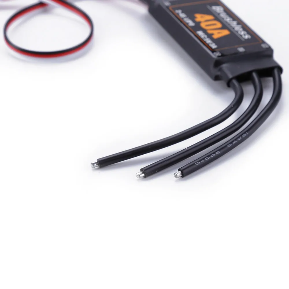 Bürstenloser 40A ESC-Geschwindigkeitsregler 2-4S mit 5V 3A UBEC für RC – Bild 4