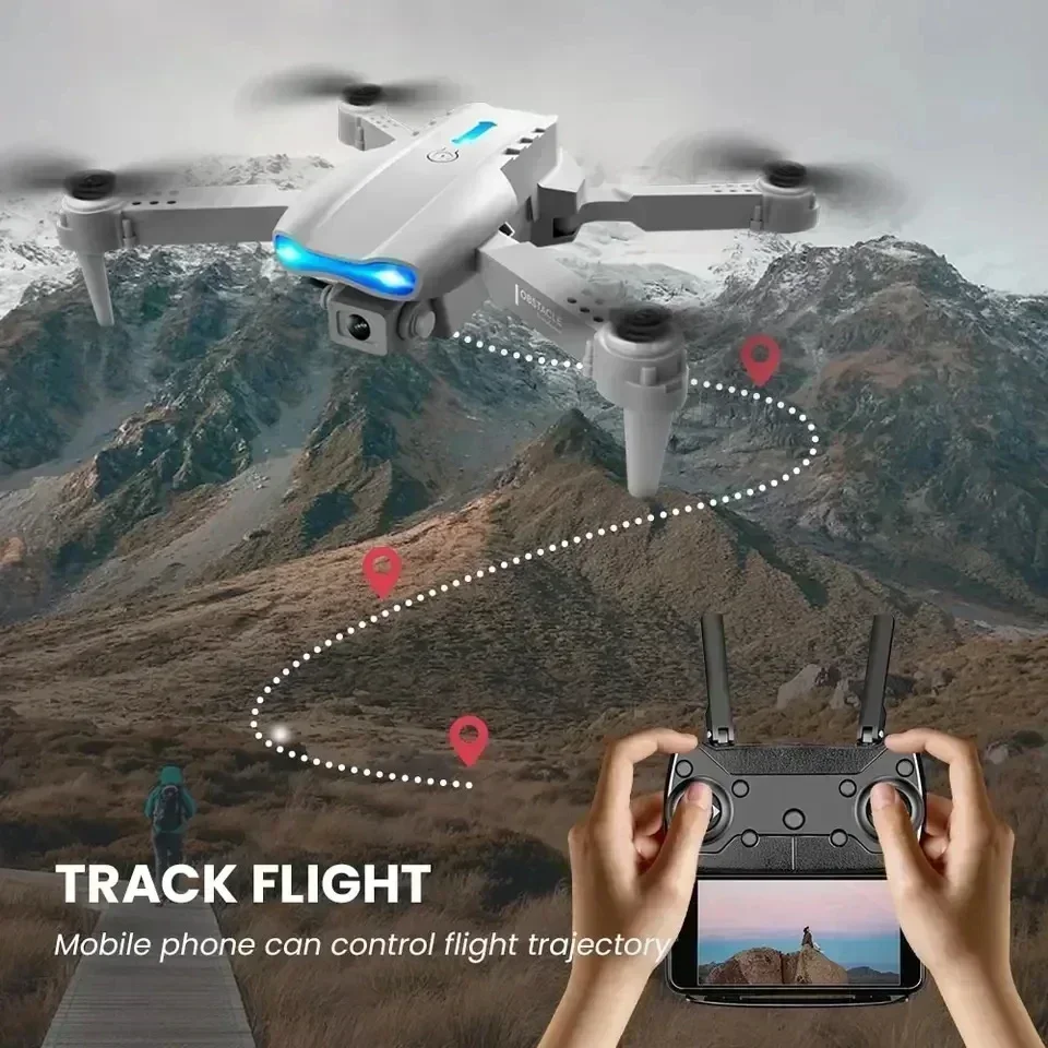 E99 PRO Drohne mit Blitzlicht Professionelle HD-Doppelkamera WLAN – Bild 4