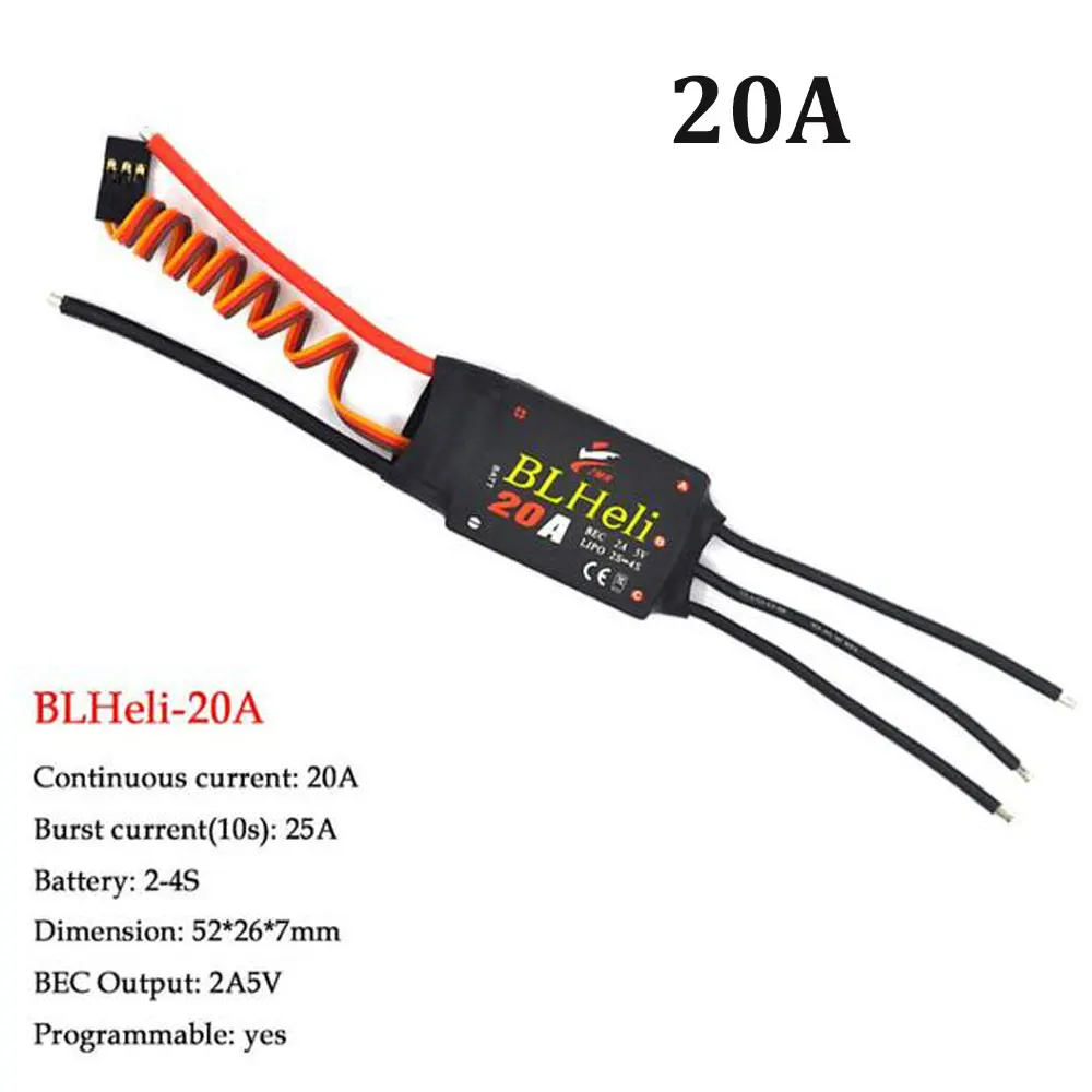 BLHeli Bürstenlosen ESC 20A 30A 40A 50A 60A 80A Elektronische Geschwindigkeit Controller Für Starrflügel