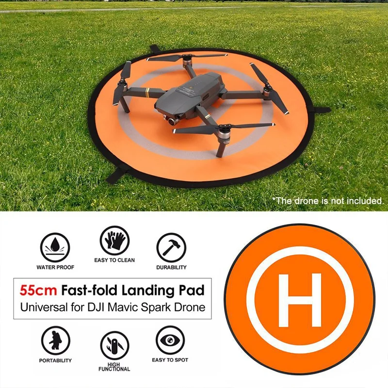 Drone Quadcopters Zubehör Universal 55 cm Faltbare Landeplatz RC Eders Matte Quadcopter Parkplatz Schürze Pad