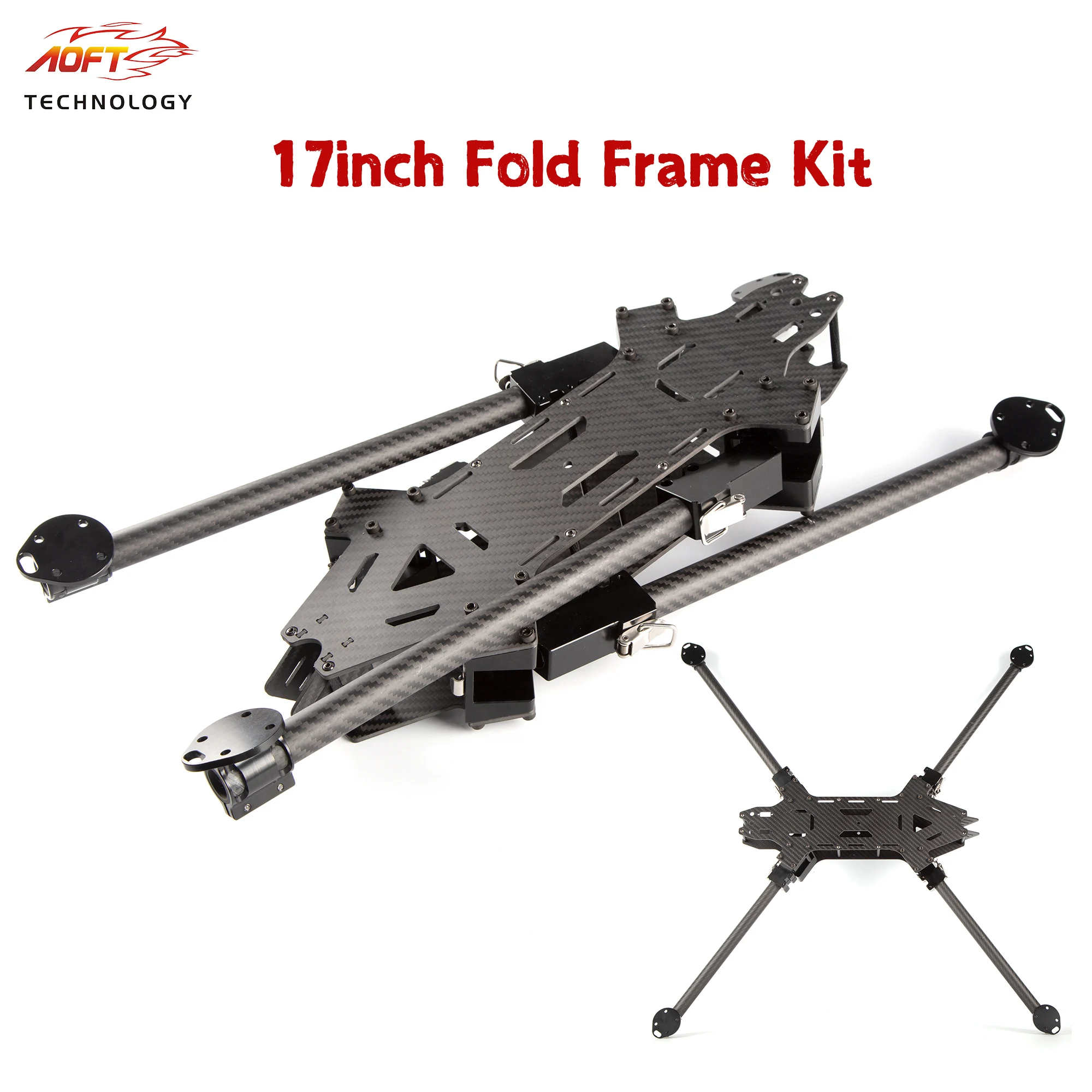 FPV Fold 17 Zoll Kohlefaser-Rahmensatz 790 mm Radstand für Motor der 4720-Serie für RC Racing Drone Quadcopter