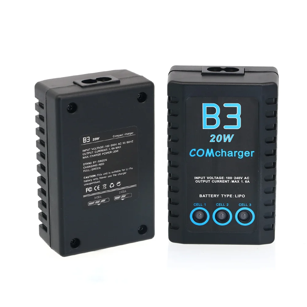 B3 Kompaktladegerät 2S 3S Lipo Balance Akkuladegerät für 7,4V 11,1V – Bild 5