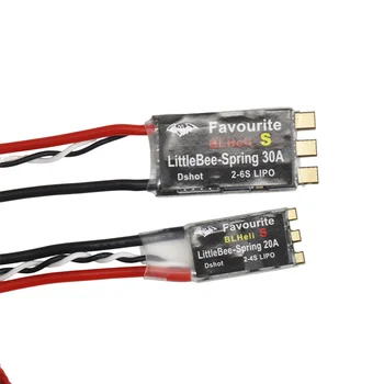 LITTLEBEE BLHeli-s FVT Little Bee SPRING 20A / 30A Brushless ESC 2-6S unterstützt DSHOT Oneshot42 (4 Stück)