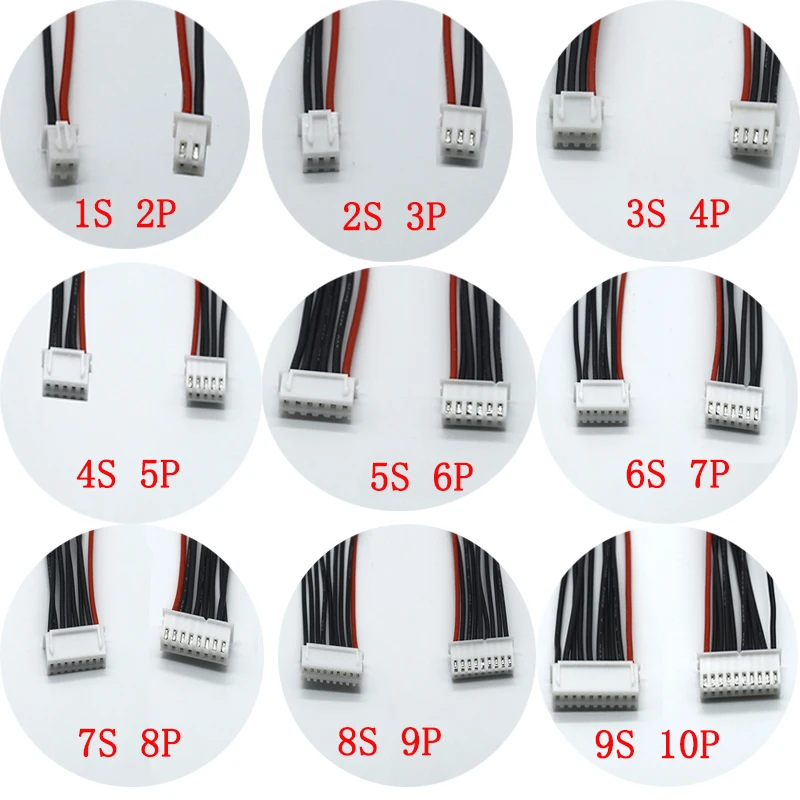 Lipo Batterie Balance Ladegerät Kabel 2,54mm Pitch 1S 2S 3S (5 Stück) – Bild 4