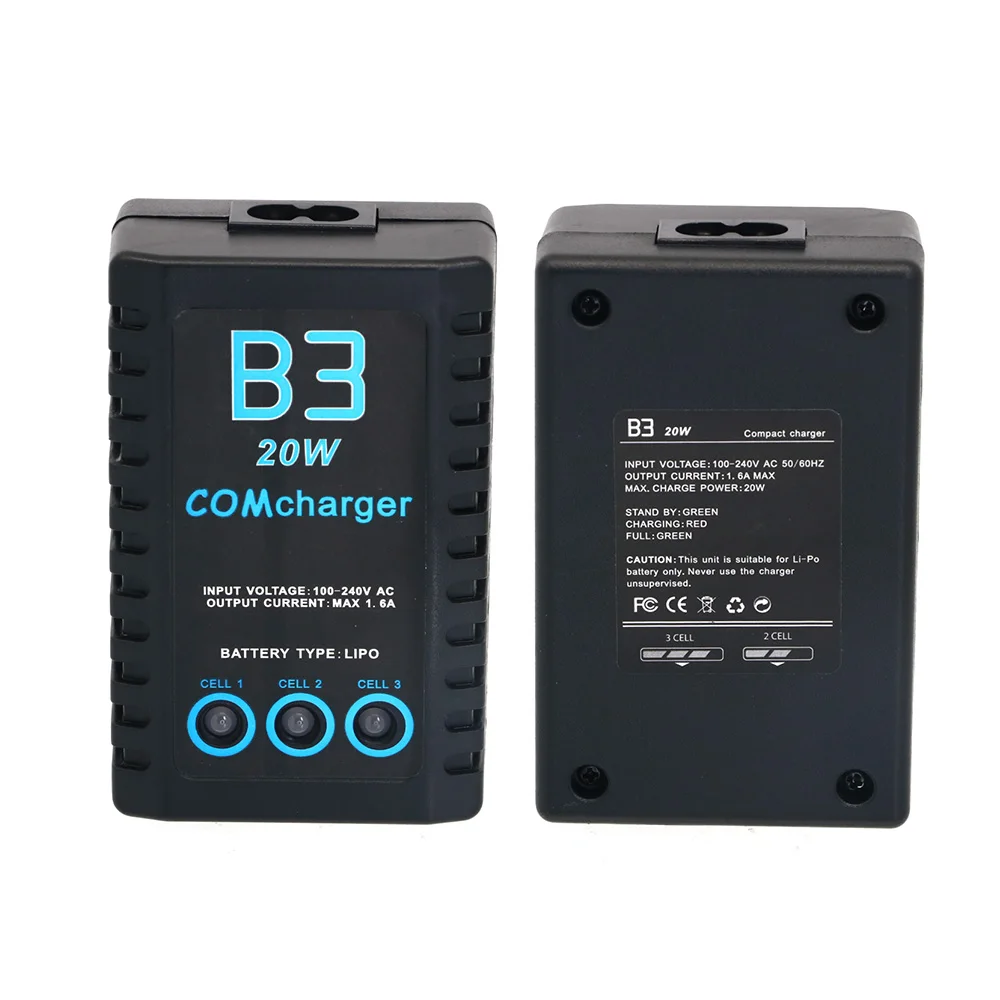 B3 Kompaktladegerät 2S 3S Lipo Balance Akkuladegerät für 7,4V 11,1V – Bild 6