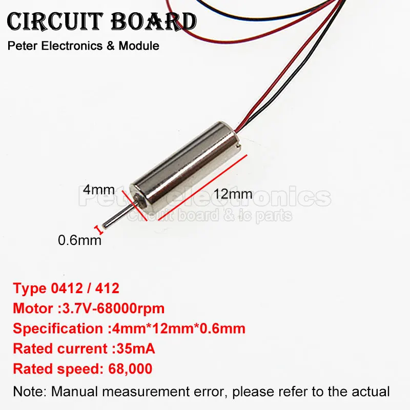 8520 DC 3 V-3,7 V Mini Coreless Motororr 0408 412 614 716 720 816 820 – Bild 4