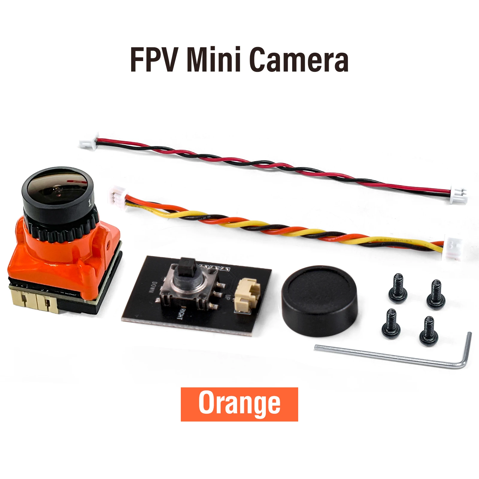 9IMOD FPV-Kamera 1800TVL 5MP 2,1 mm 1/3 Coms IR blockiert ​ Senso 5V-40V NTSC/PAL mit OSD Intern für RC FPV