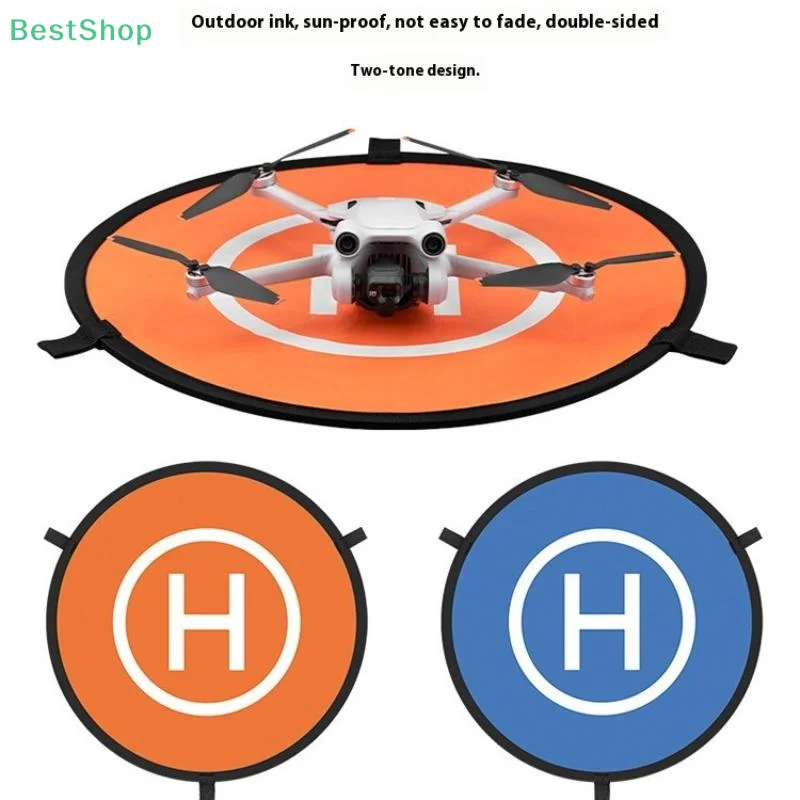 Drohnen-Landeplatz 55cm Faltbar Wasserdicht Doppelseitig Tragbarer Helipad für RC-Drohnen Quadcopter