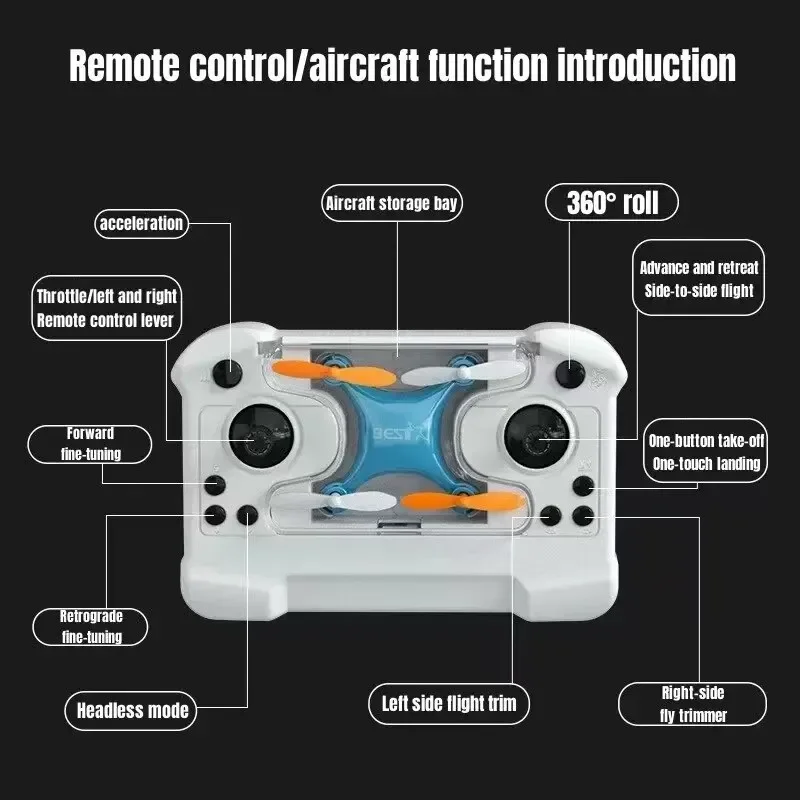 Drone Mini Fernbedienung Flugzeug Neue Kinder Spielzeug Micro Flugzeug – Bild 4