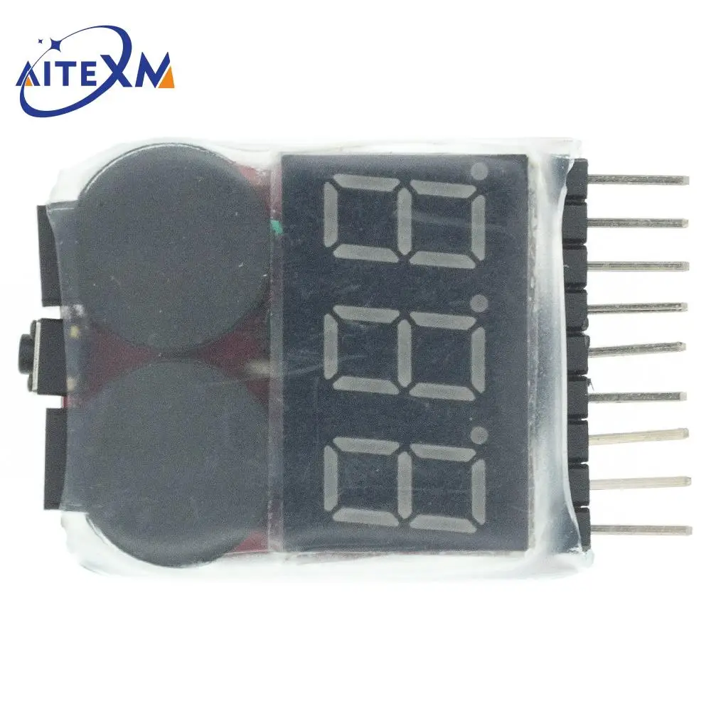 1-8S BBX1-8S 2IN1 Lipo Batterie Spannung Tester Niederspannung Summer – Bild 5