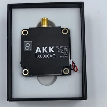 AKK FPV VTX TX8000AC Ultra-Langstrecken 80CH 8W 4.9G-6G Ultra-Breitband Video-Sender 5.8G AKK 8W VTX