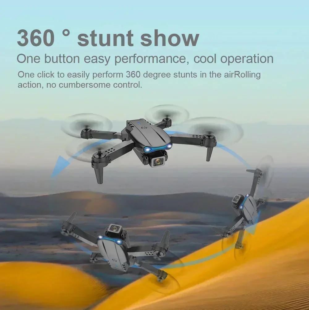 E99 PRO Drohne mit Blitzlicht Professionelle HD-Doppelkamera WLAN – Bild 5