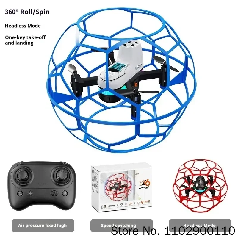 Yl16 RC Fliegender Ball Drohne Fußball-Quadcopter Stoßfest – Bild 5