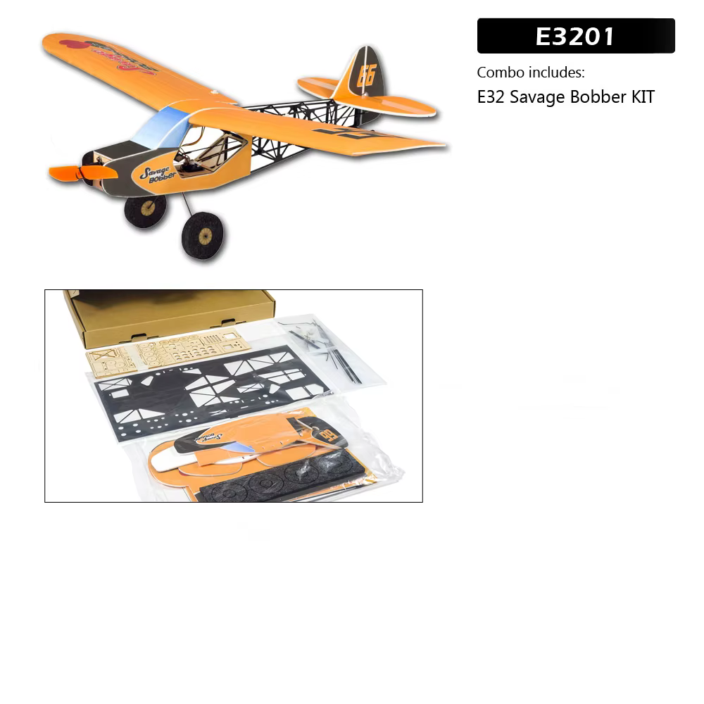 DW Hobby PP-Schaum RC-Flugzeugmodell 600 mm Savage Bobber Fixed Wing Indoor/Outdoor Langsam fliegendes